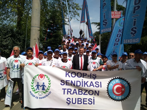 Trabzon'da 1 Mayıs Kutlamaları…