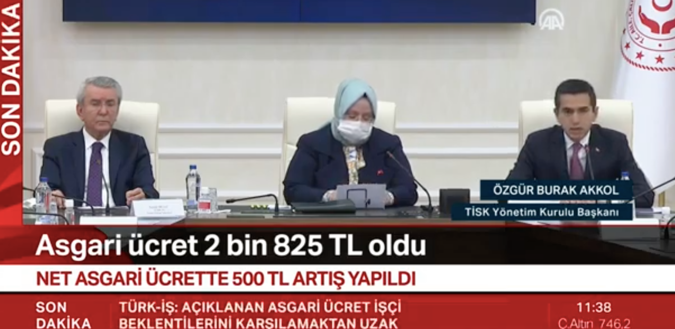 2021 YILI ASGARİ ÜCRETİ AÇIKLANDI