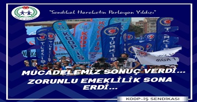 MÜCADELEMİZ SONUÇ VERDİ, ZORUNLU EMEKLİLİK KALDIRILDI