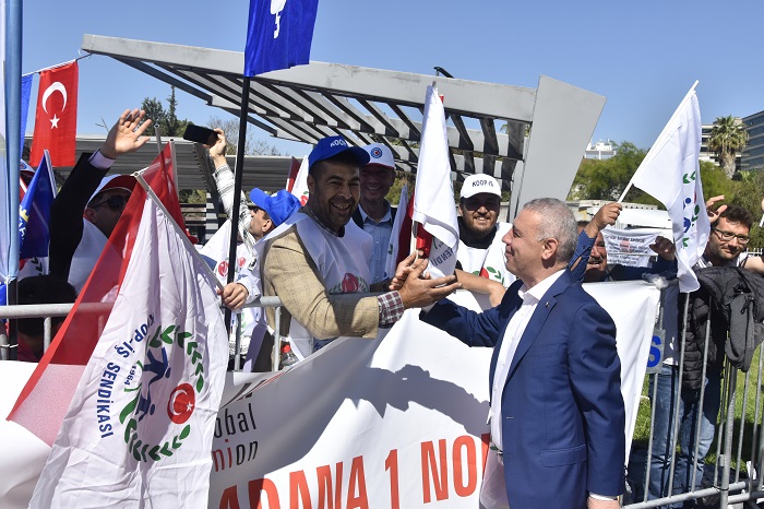 1 MAYIS EMEK VE DAYANIŞMA GÜNÜNÜ ADANA’DA KUTLADIK